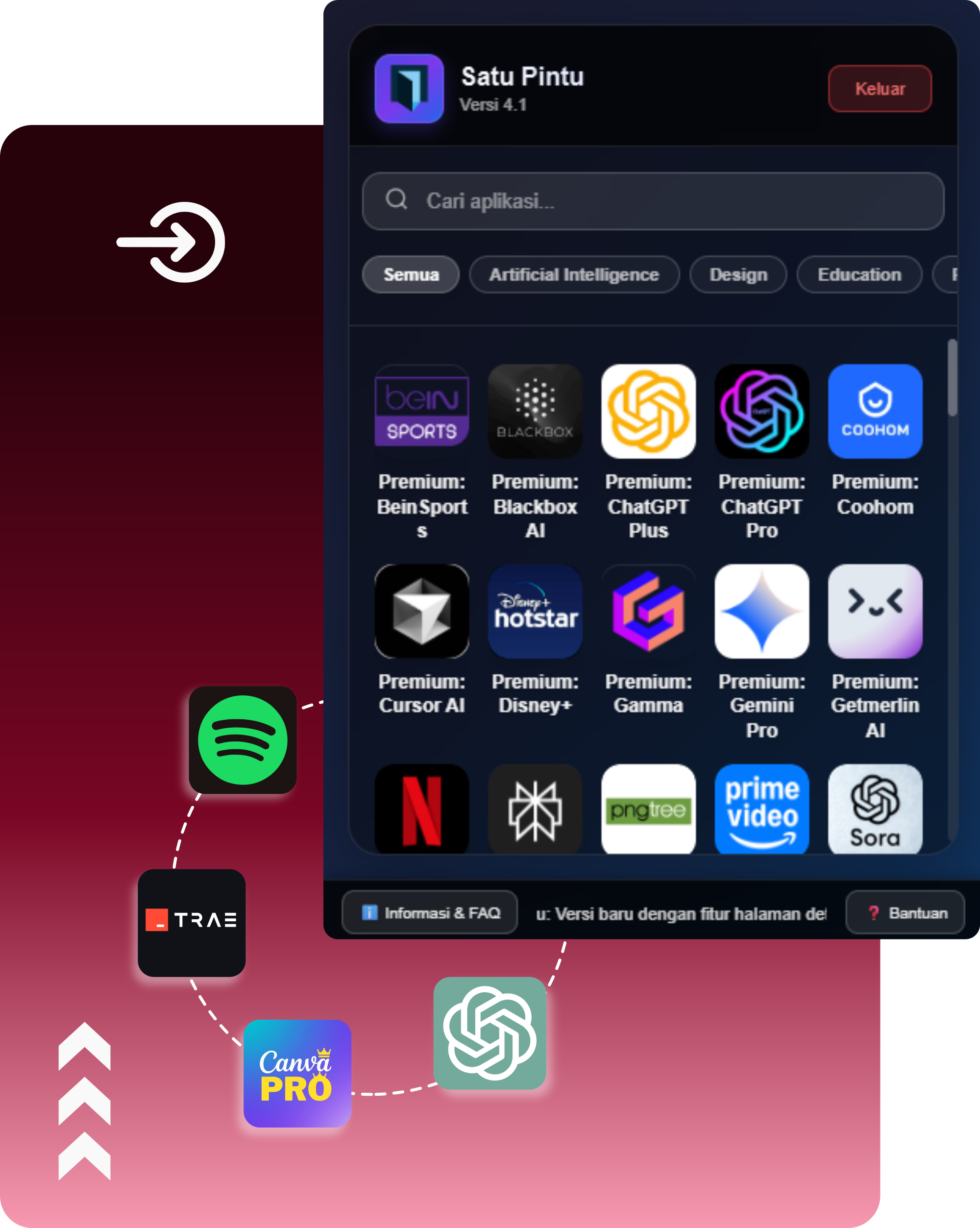 Satu Pintu Login Illustration
